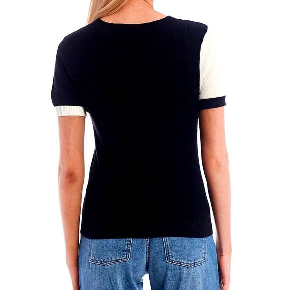 [NEW] Circus Two-Tone Knit T-shirt - Picture 4 of 4